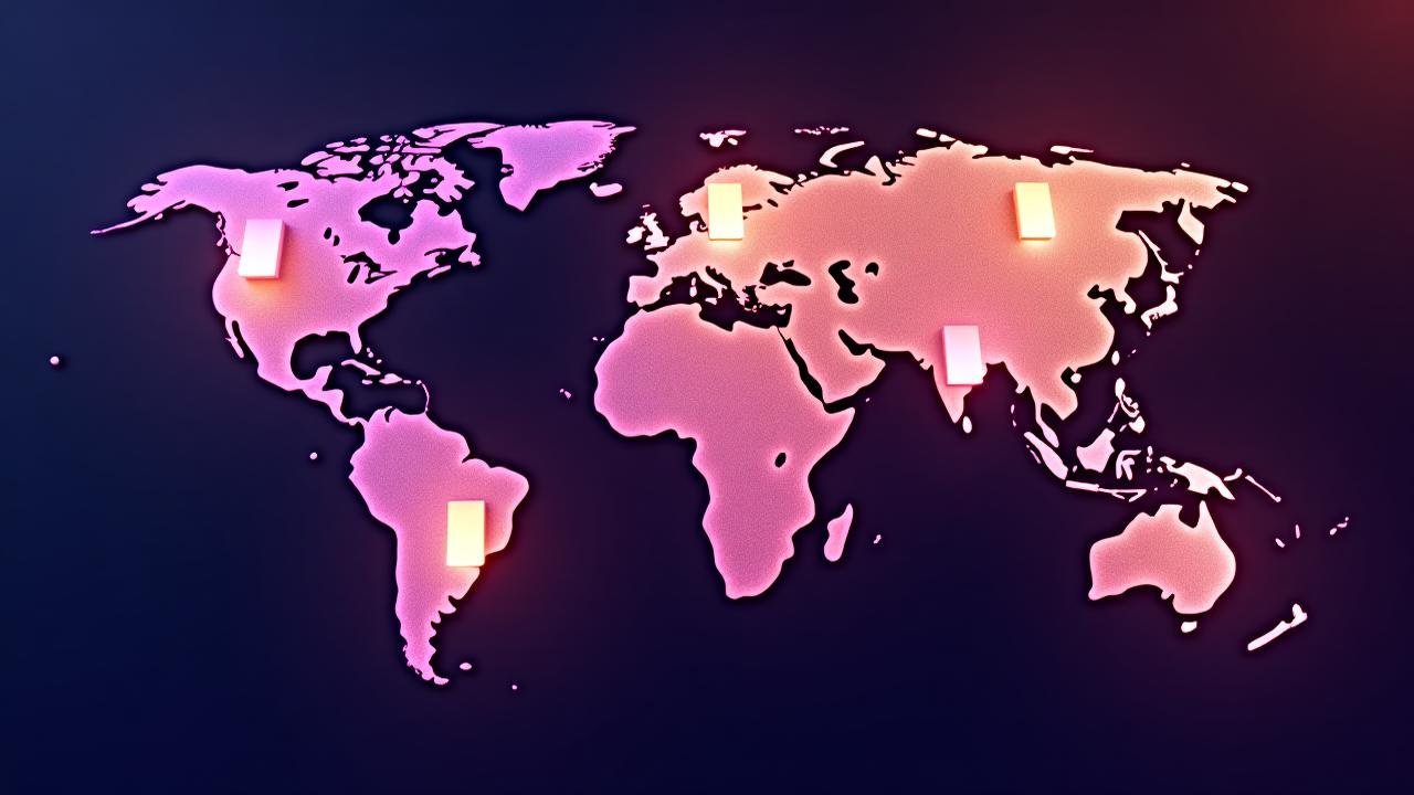 Global mobile device trading network across world markets